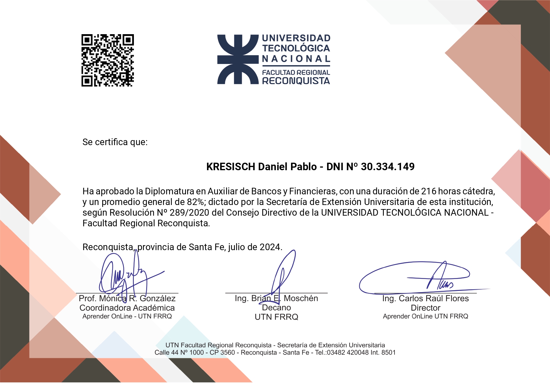 Título Diplomatura Bancos - Coderhouse